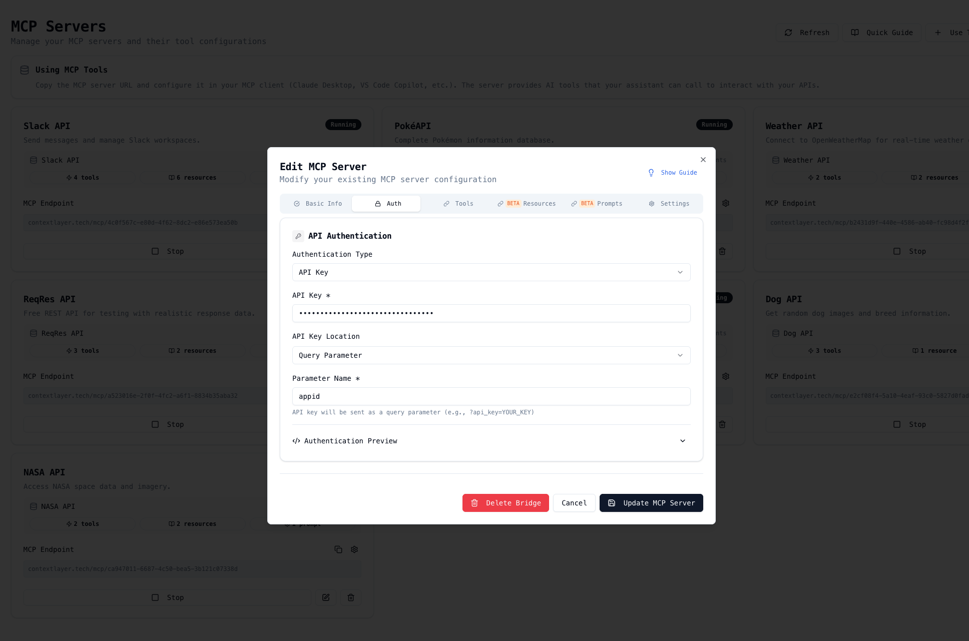 Authentication Configuration
